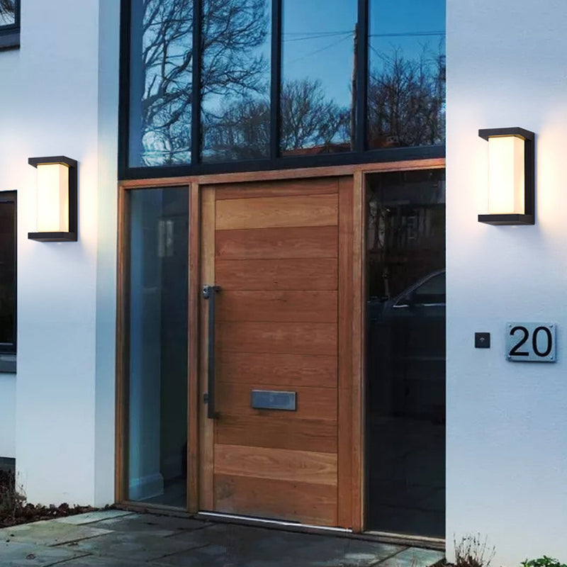 Garver Black LED Outdoor Wall Light - Reflect Lighting