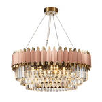 Rose Gold Crystal Chandeliers-Round/Rectangle - Reflect Lighting