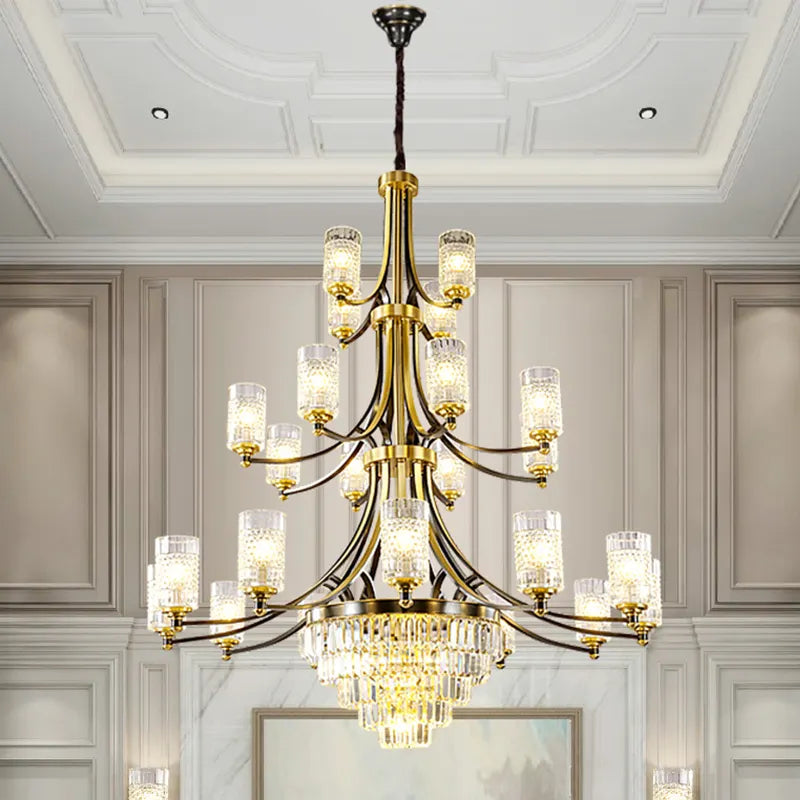 Hadleigh Dirksen Copper Gold Chandelier - Reflect Lighting
