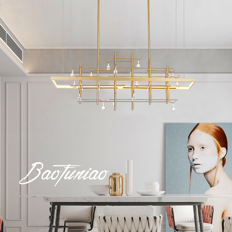 Sherburne Abdera Gold Chandelier - Reflect Lighting
