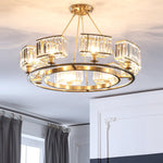 Edgar Gold Crystal Chandelier - Reflect Lighting