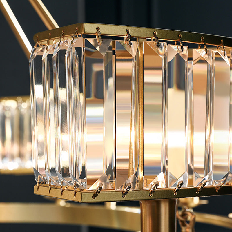 Edgar Gold Crystal Chandelier - Reflect Lighting