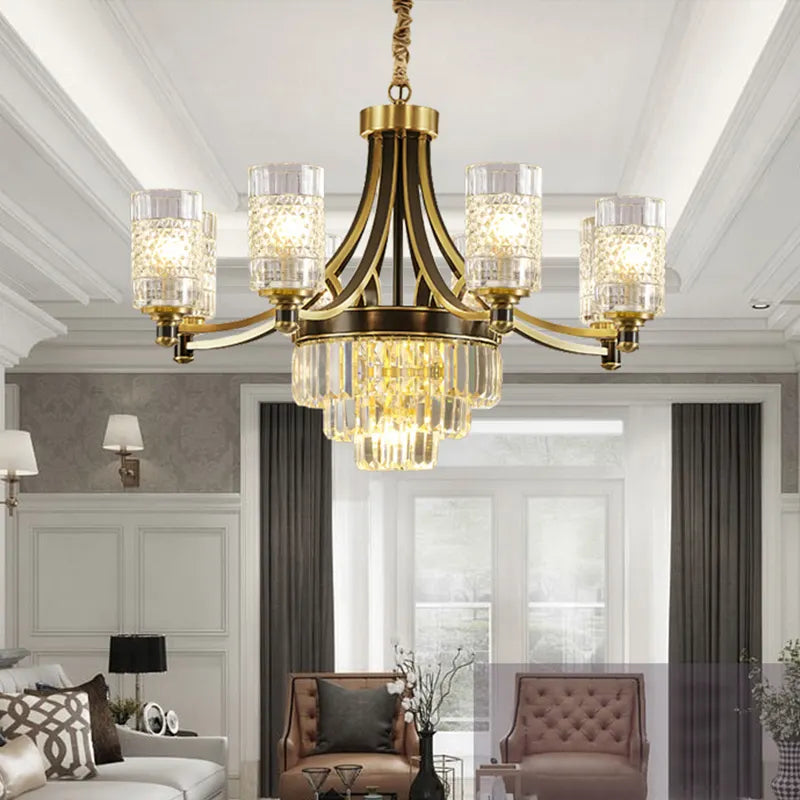 Hadleigh Dirksen Copper Gold Chandelier - Reflect Lighting
