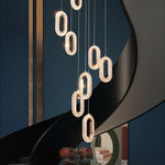 Ogilvy Champagne Gold Staircase Chandelier - Reflect Lighting