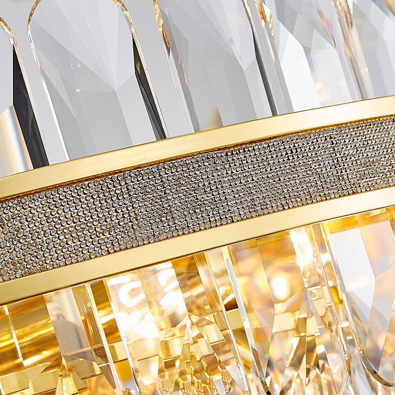 Clemence Silver Gems Chandelier- Round/Rectangle - Reflect Lighting