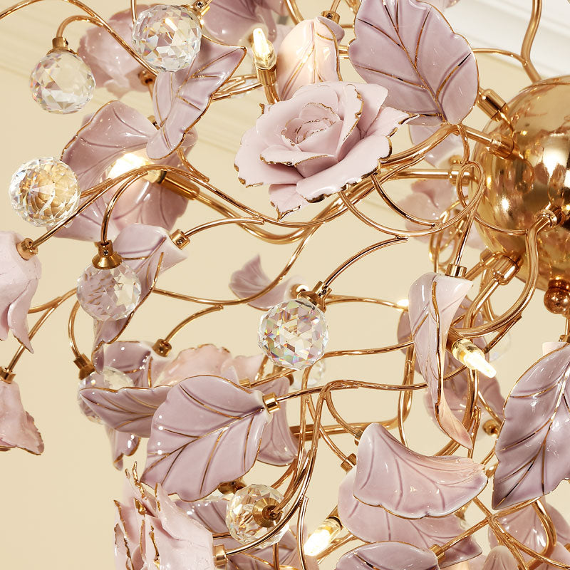 Lotus Flower Crystal Chandelier-6 Colours - Reflect Lighting