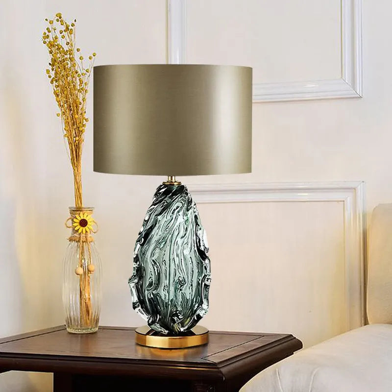 Piper Glazed Glass Gold Table Lamp - Reflect Lighting