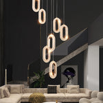 Ogilvy Champagne Gold Staircase Chandelier - Reflect Lighting