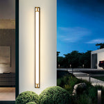 Galarza Gold & Black LED Outdoor Wall Light - Reflect Lighting