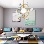 Solar System Glass Chandelier - Reflect Lighting