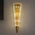 Crystal Cone Gold Wall Lamp - Reflect Lighting