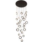Elysian Rings Staircase Chandelier