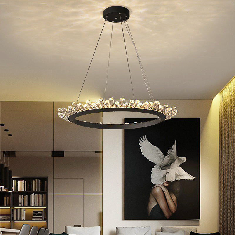 Wagon Wheel Chandelier-Black/Gold - Reflect Lighting
