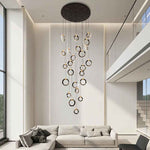 Elysian Rings Staircase Chandelier