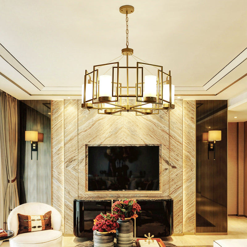 Victorian Glass Chandelier Light - Reflect Lighting