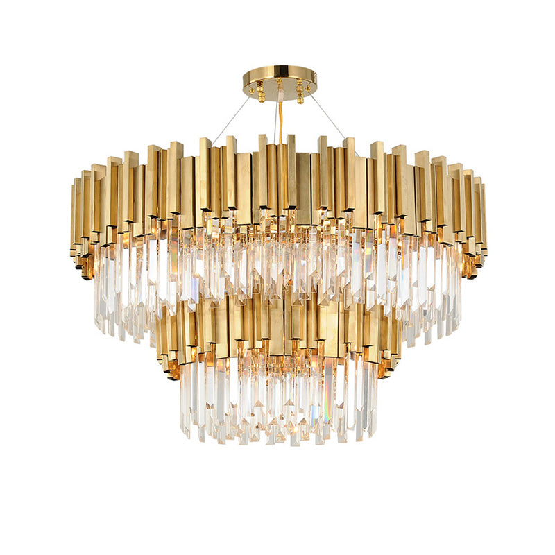 Full Set Gold Crystal Chandelier Light - Reflect Lighting