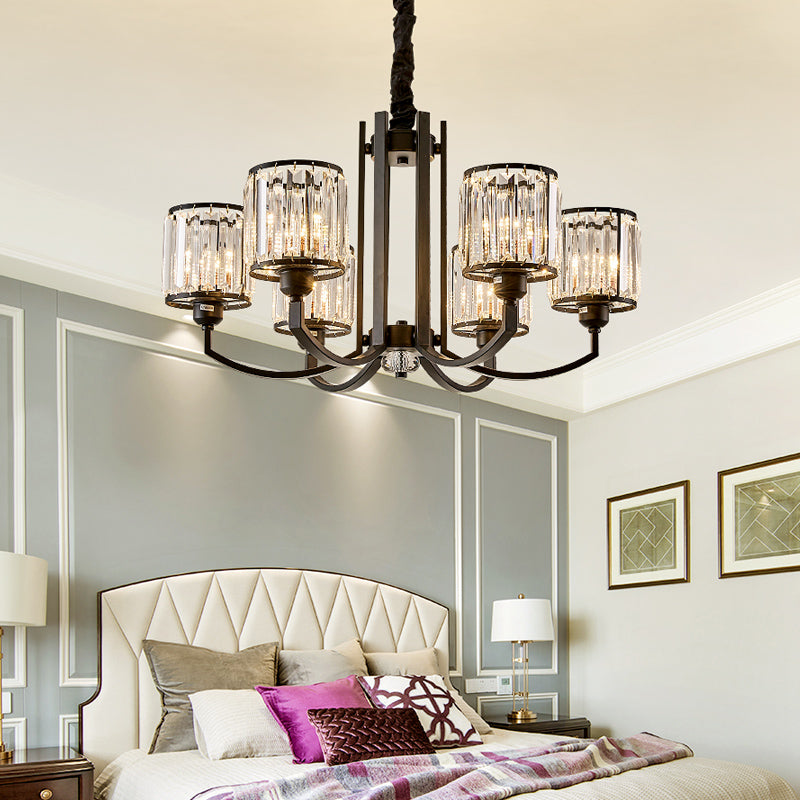 Melanson Black Shaded Chandelier - Reflect Lighting