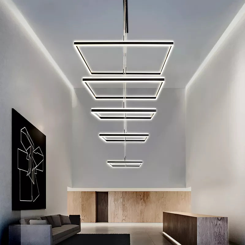 Malena Olena Black LED Chandelier - Reflect Lighting