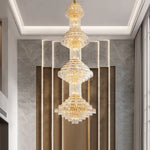 Courson Basilia Gold Large Crystal Chandelier - Reflect Lighting