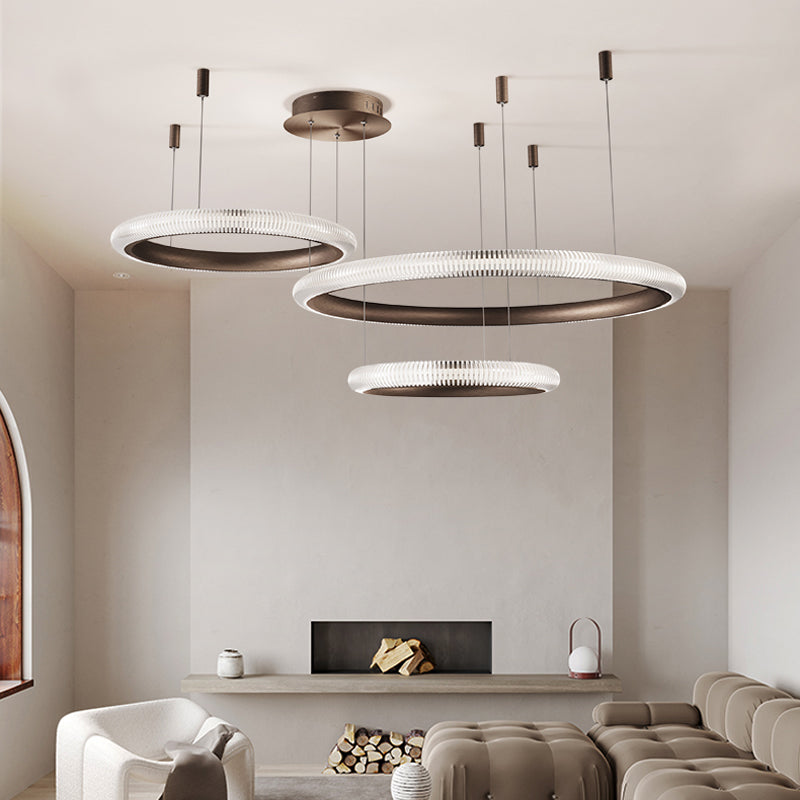 Reynal Ripley Brown Ring Chandelier - Reflect Lighting