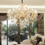 Versailles Chrome & Gold Crystal Chandelier - Reflect Lighting