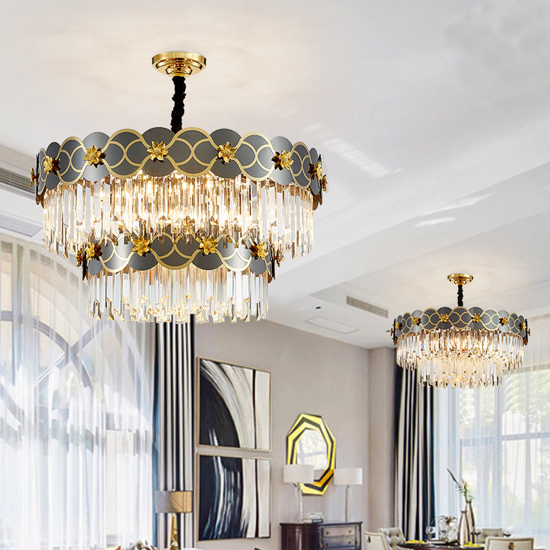 Orchard Chandelier Golden Lisianthus - Round/Rectangle - Reflect Lighting