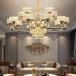 Marie Lustre De Cristal Gold Chandelier - Reflect Lighting