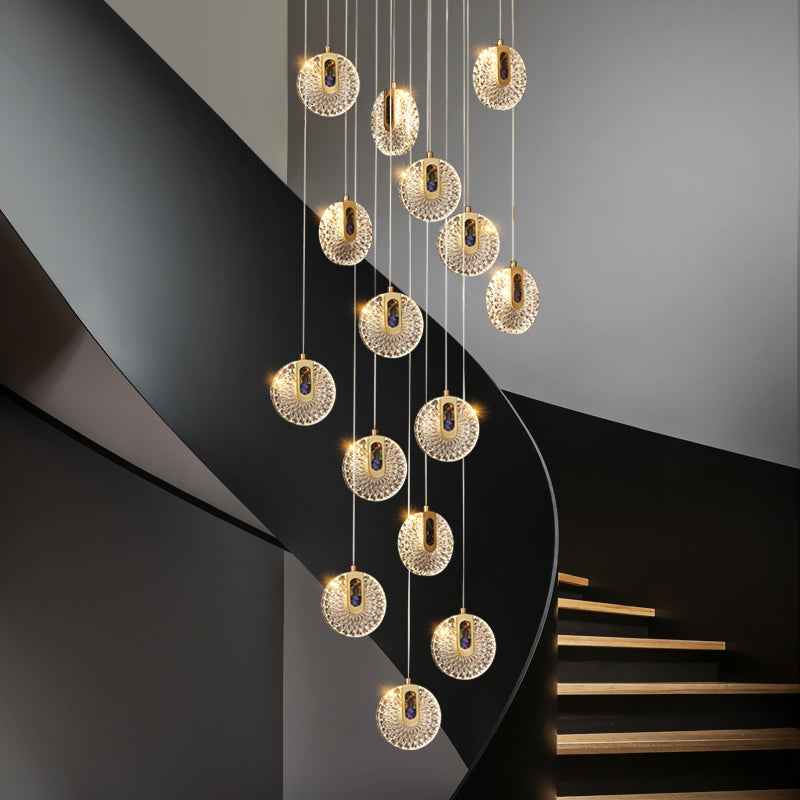 Deira Cashon Gold Staircase Chandelier