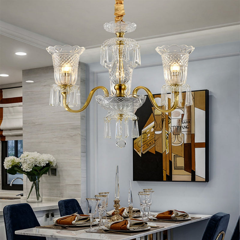 Silhouette Devonte Gold Chandelier - Reflect Lighting