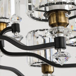 Boerner Boydston Gold/Black Crystal Chandelier - Reflect Lighting