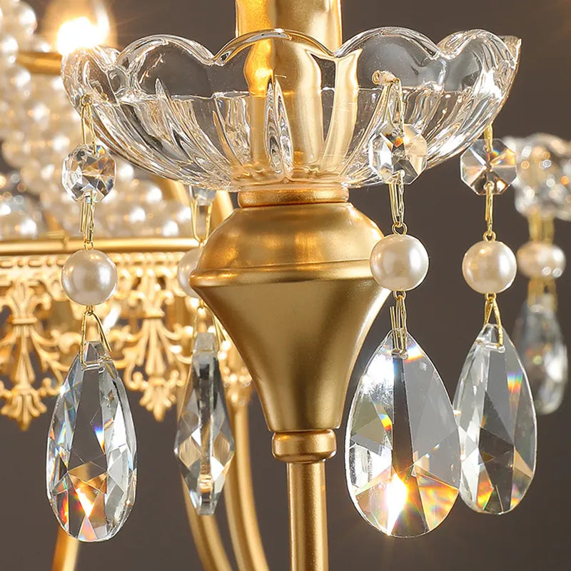 Aafko Eolia Gold Pearl Chandelier - Reflect Lighting