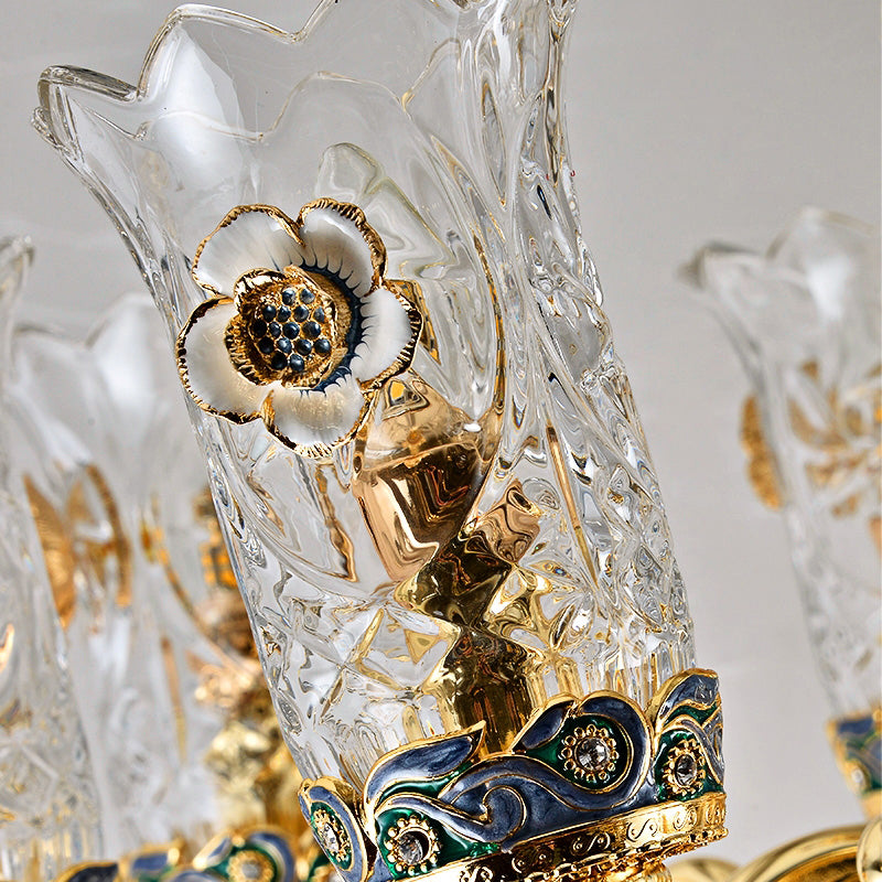 Drewett Gold Premium Chandelier - Reflect Lighting