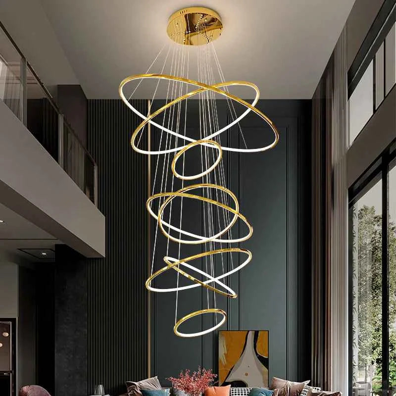 Backman Morandi Gold Ring Chandelier
