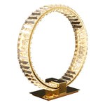 Bennie Crystal Table Lamp- Gold/Chrome - Reflect Lighting