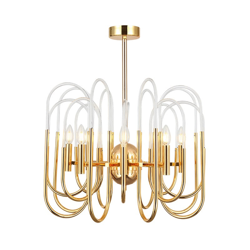 U Shape Acrylic Chandelier - Reflect Lighting