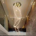 Babcock Long Crystal Glass Chandelier - Reflect Lighting