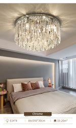 Schuster Ceiling Light Chandelier- Chrome/Gold - Reflect Lighting