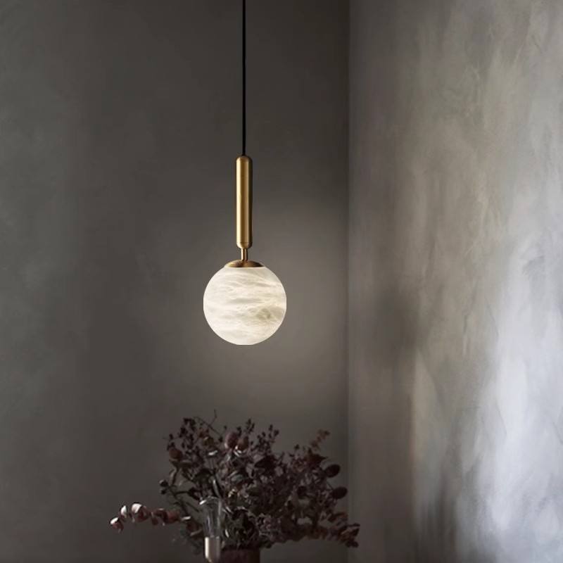 Showstead Marble Copper Pendant Light