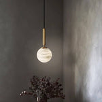 Showstead Marble Copper Pendant Light