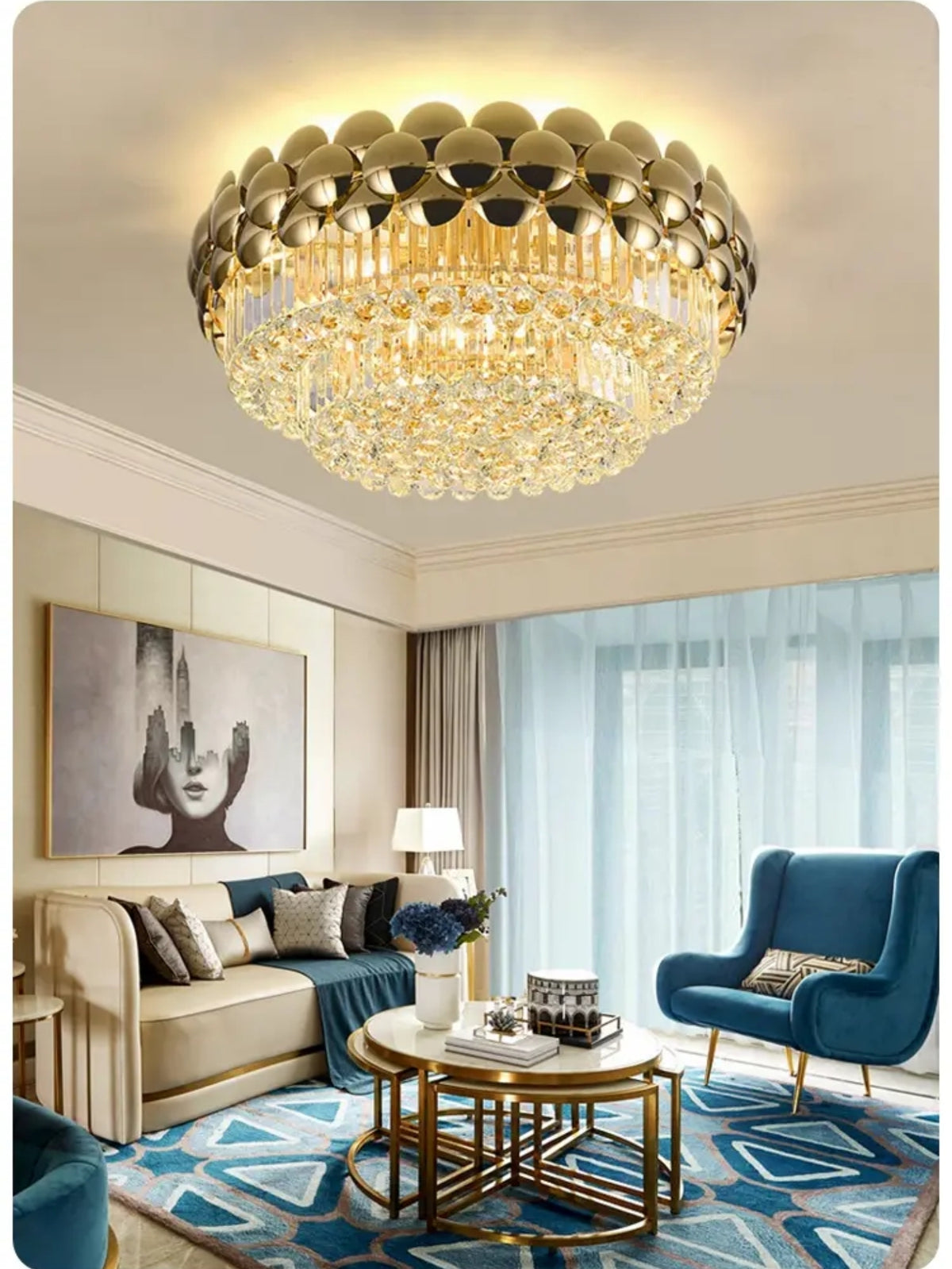 Brighouse Montufar Gold Ceiling Light