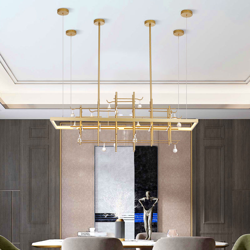 Sherburne Abdera Gold Chandelier - Reflect Lighting