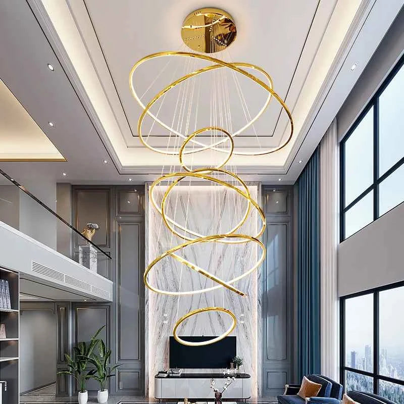 Backman Morandi Gold Ring Chandelier