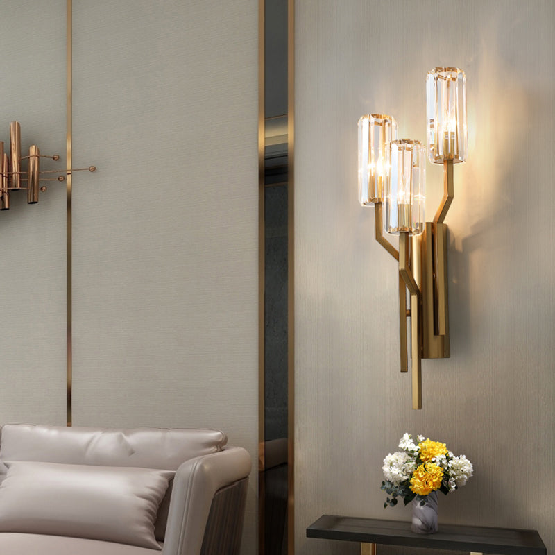 Bambini Gold Crystal Wall Light - 2 Shapes - Reflect Lighting