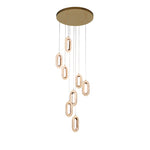 Ogilvy Champagne Gold Staircase Chandelier - Reflect Lighting