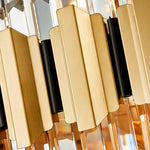 Sphere Gold Crystal Chandeliers-Round/Rectangle - Reflect Lighting