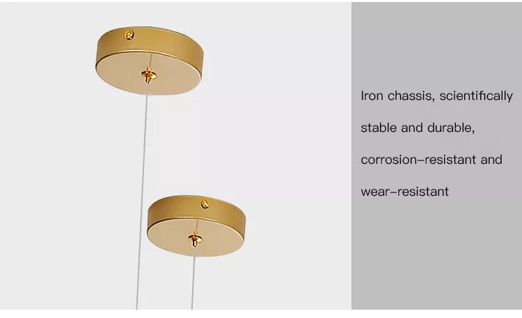 Sherburne Abdera Gold Chandelier - Reflect Lighting