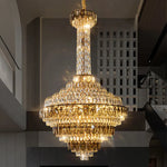 Atticus Xan Crystal Chandelier- Smokey Grey/ Amber/ Colourful Shell - Reflect Lighting