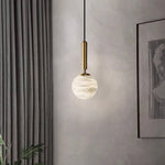 Showstead Marble Copper Pendant Light