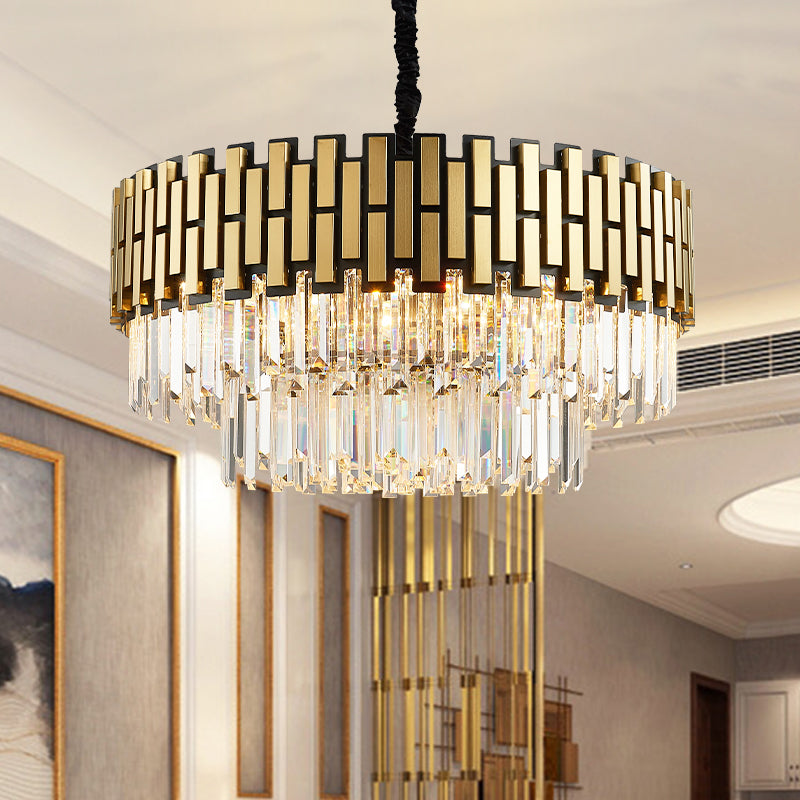 Seamless Pattern Gold & Black Chandelier-Round/Rectangle - Reflect Lighting