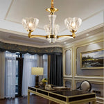 Sanne Barium Copper Crystal Chandelier - Reflect Lighting